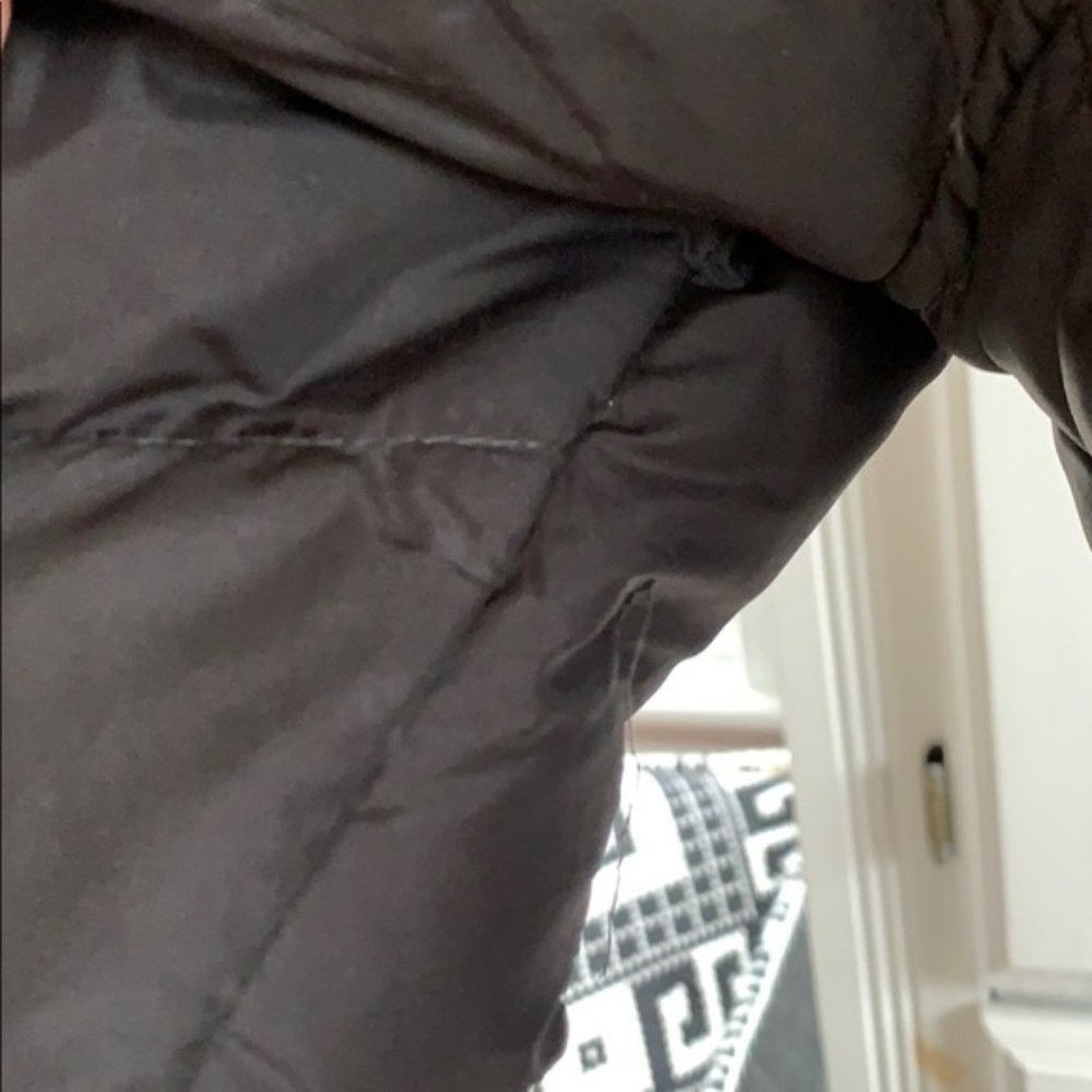 * J.CREW Down Feather Winter Puffer Coat Hood BLK - Picture 7 of 7